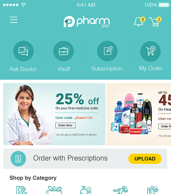 Online Medicine Booking App