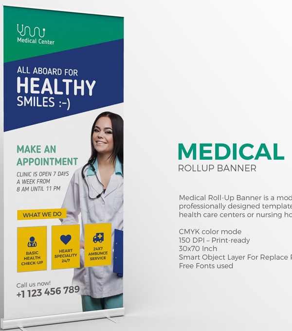Medical Roll-Up Banner